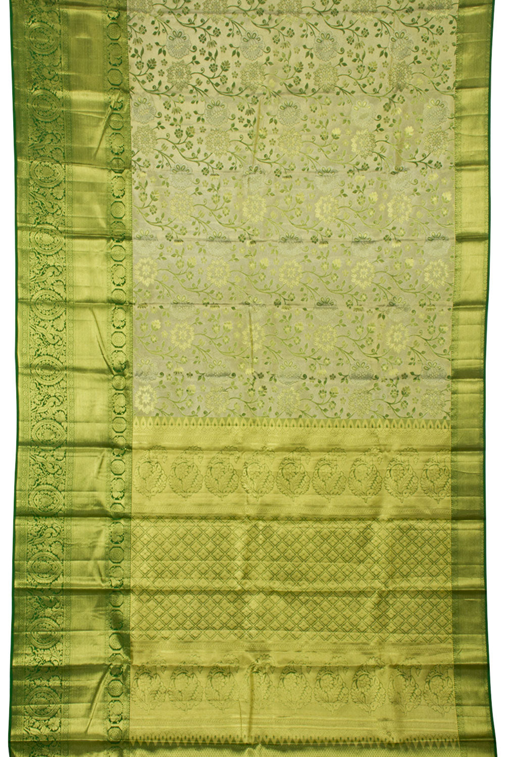 Handloom Pure Silk Tissue Zari Dharmavaram Saree 10061253