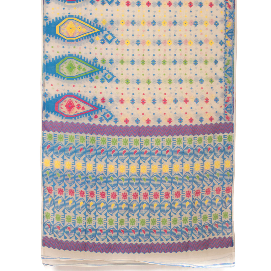 Handloom Jamdani Style Cotton Saree 10054701