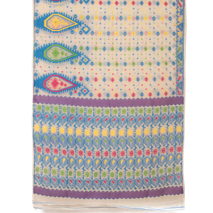 Handloom Jamdani Style Cotton Saree 10054701