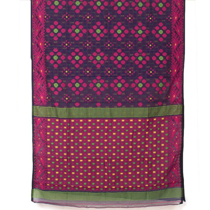 Handloom Jamdani Style Cotton Saree 10054727