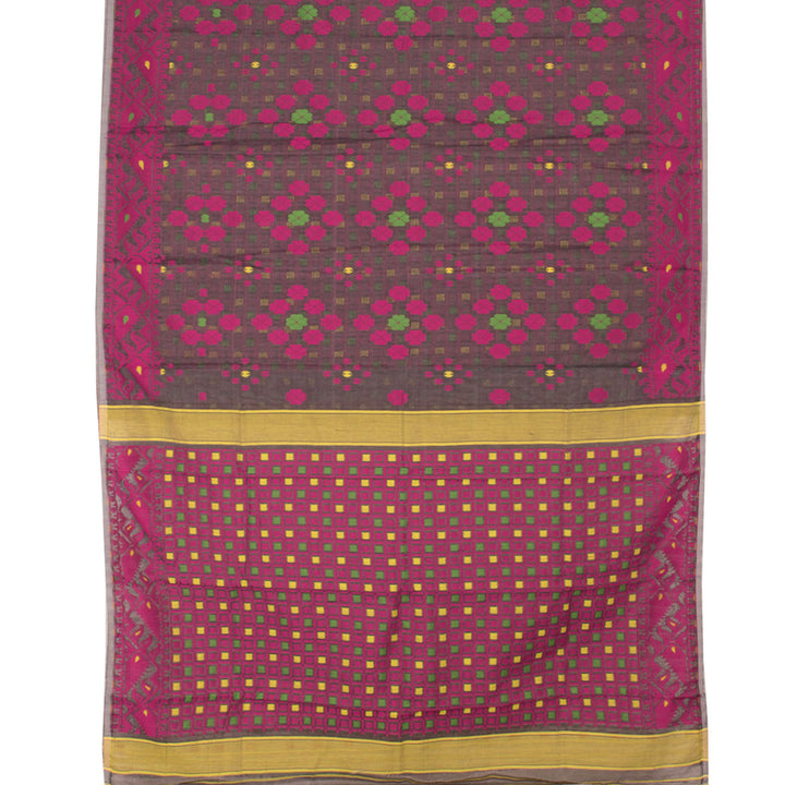 Handloom Jamdani Style Cotton Saree 10054729