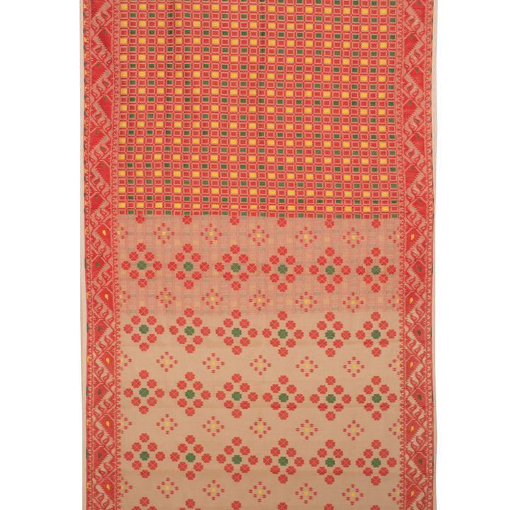 Handloom Jamdani Style Cotton Saree 10054730
