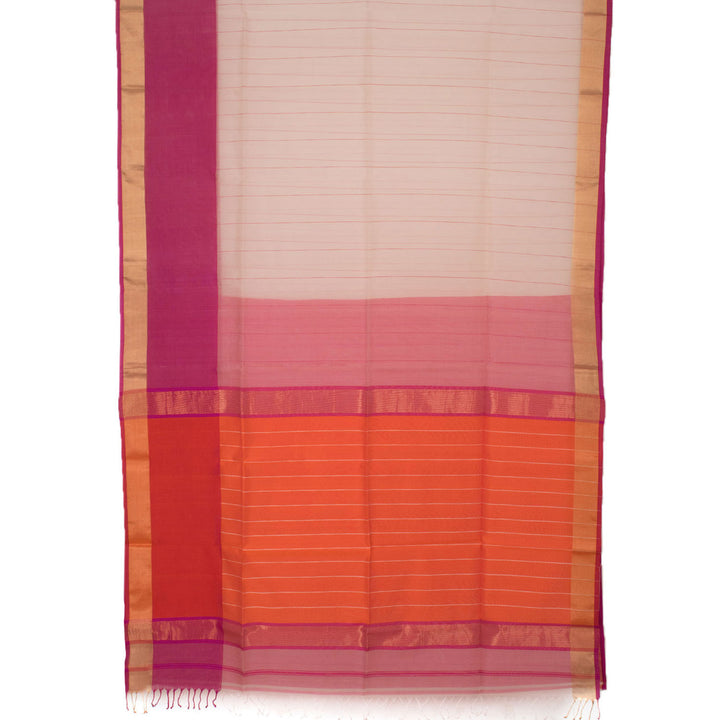 Handloom Maheshwari Silk Cotton Saree 10054140
