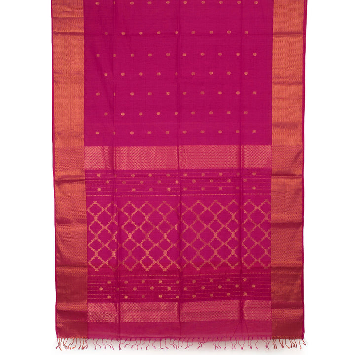 Handloom Maheshwari Silk Cotton Saree 10054147