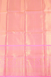 Tomato Red Korvai Kanjivaram Pattu Pavadai Material 10059624