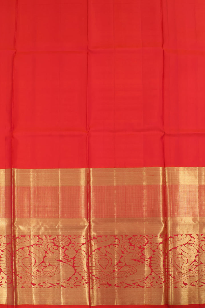 Marigold Yellow Kanjivaram Pattu Pavadai Material 10059627