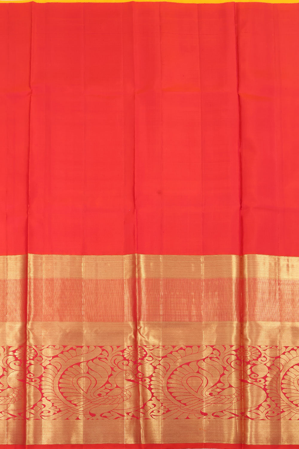 Marigold Yellow Kanjivaram Pattu Pavadai Material 10059639