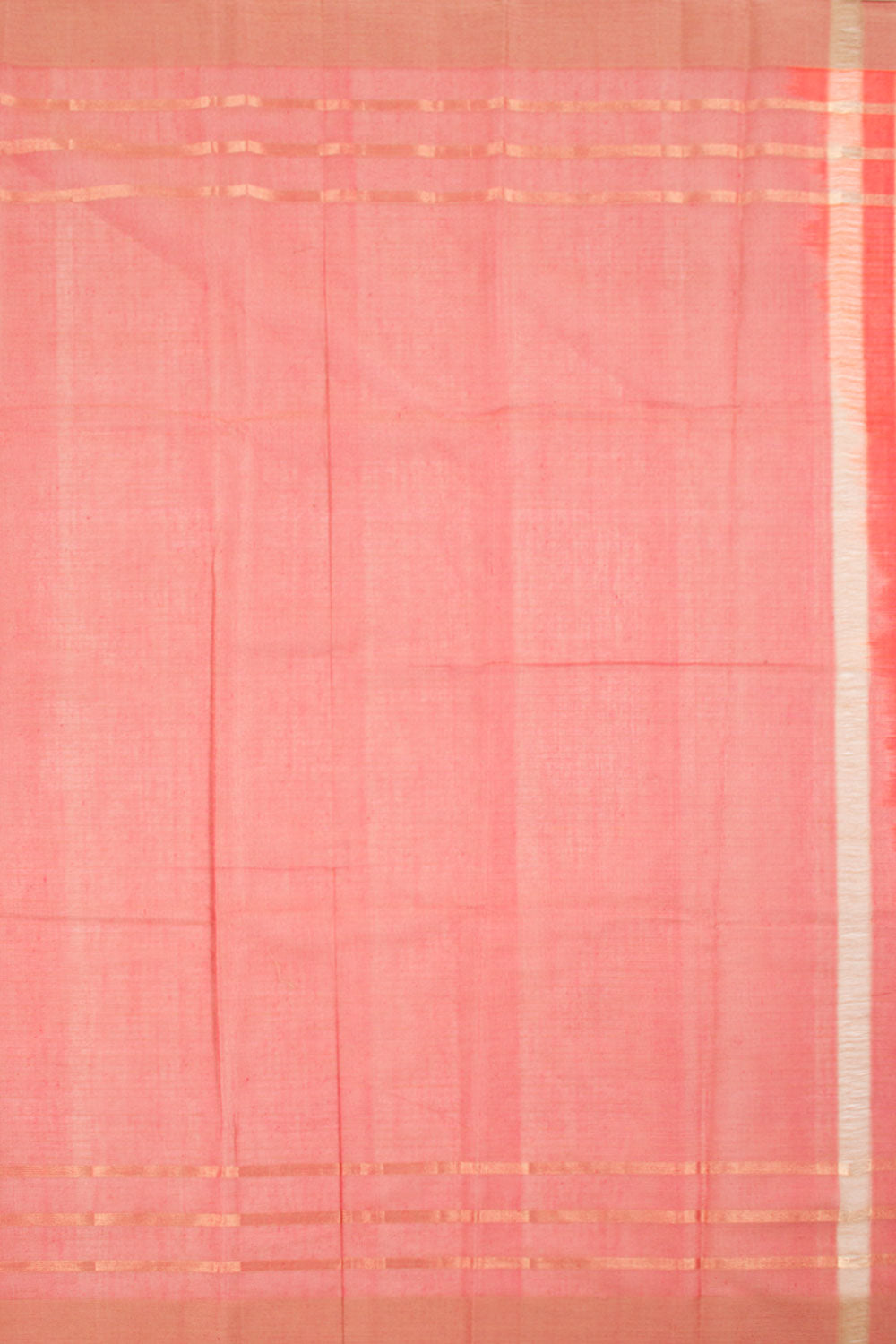 Scarlet Peach Negamam Cotton Saree 10059967