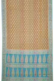 Tortilla Brown Handcrafted Banarasi Chiffon Saree 10061124