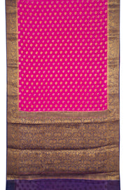 Magenta Handloom Banarasi Chiffon Saree 10061127