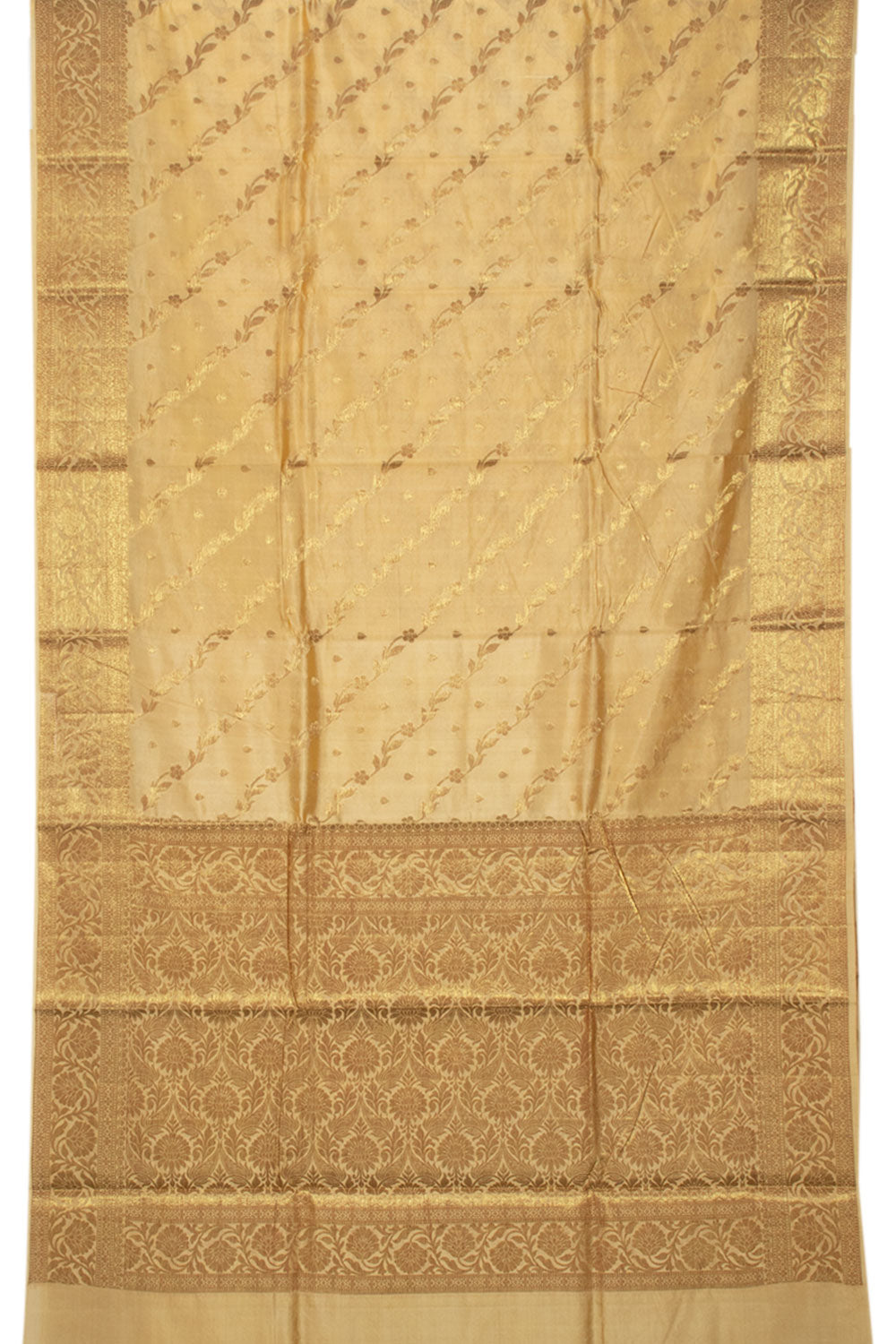 Handloom Banarasi Katrua Dupion Silk Saree 10061152