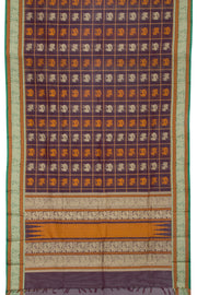 Brown Handloom Kanchi Silk Cotton Saree 10061316