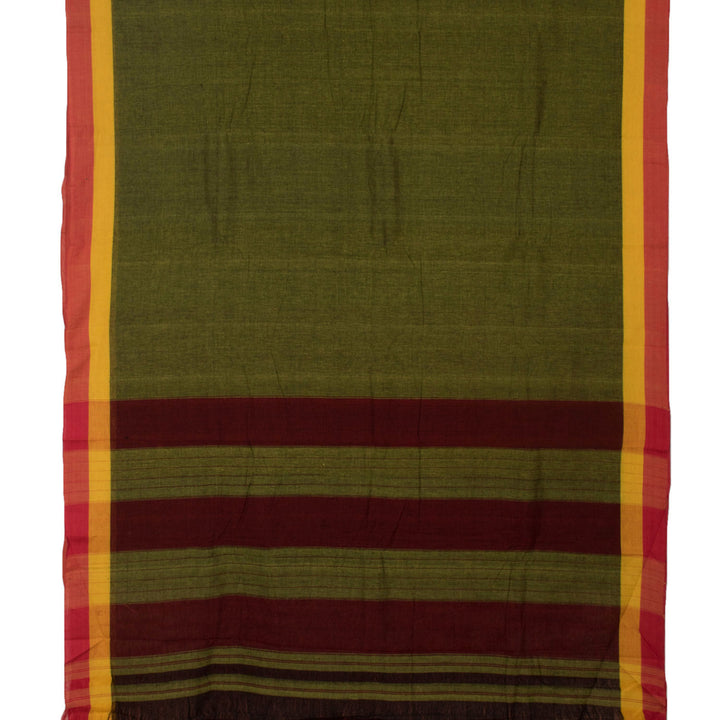 Handloom Patteda Anchu Cotton Saree 10054352