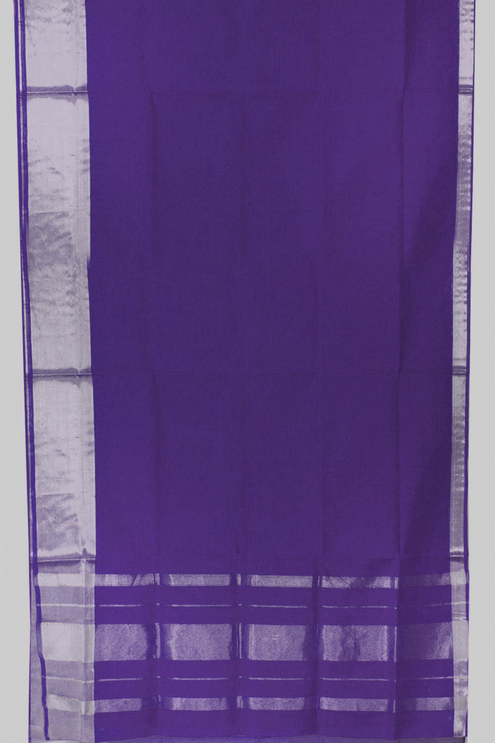 Purple Handwoven Solapur Cotton Saree 10060200