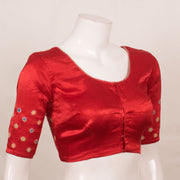 Handcrafted Mashru Blouse with Mirror Work 10055291