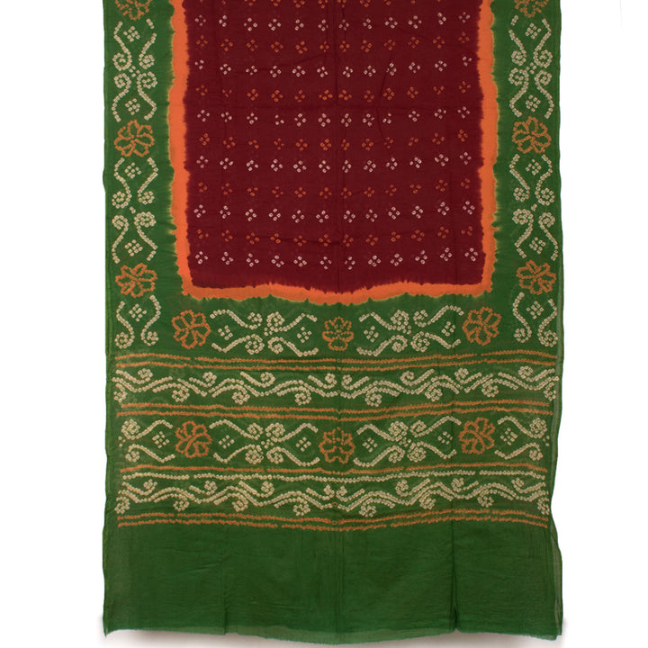 Handcrafted Bandhani Mulmul Cotton Saree 10055022