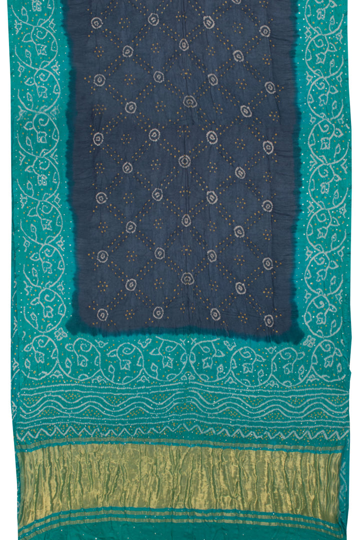 Handcrafted Bandhani Gajji Silk Saree 10059044