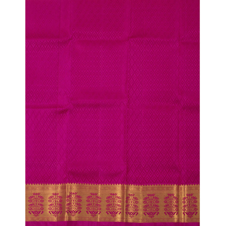 1 Year Size Pure Zari Kanchipuram Pattu Pavadai Material 10054635