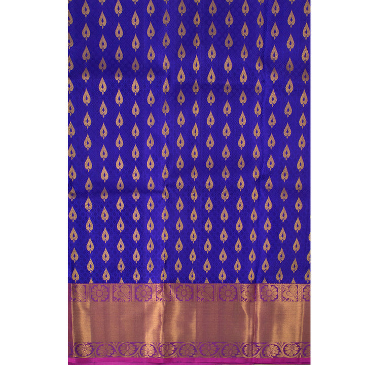 2 to 4 Year Size Pure Zari Kanchipuram Pattu Pavadai Material 10054649