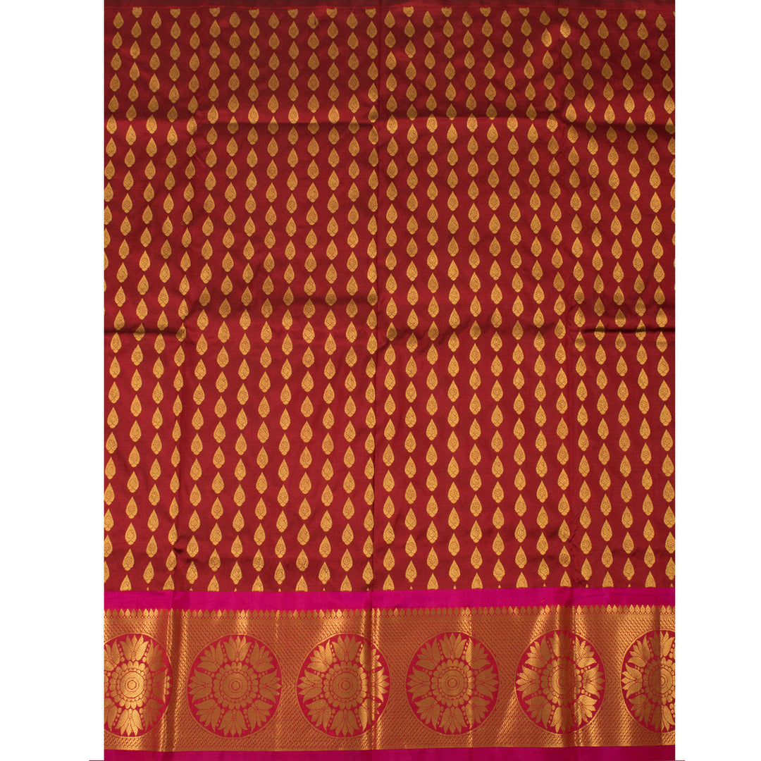 5 to 9 Year Size Pure Zari Kanchipuram Pattu Pavadai Material 10054663