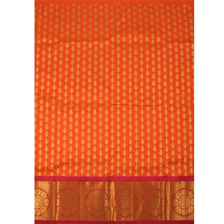 5 to 9 Year Size Pure Zari Kanchipuram Pattu Pavadai Material 10054667