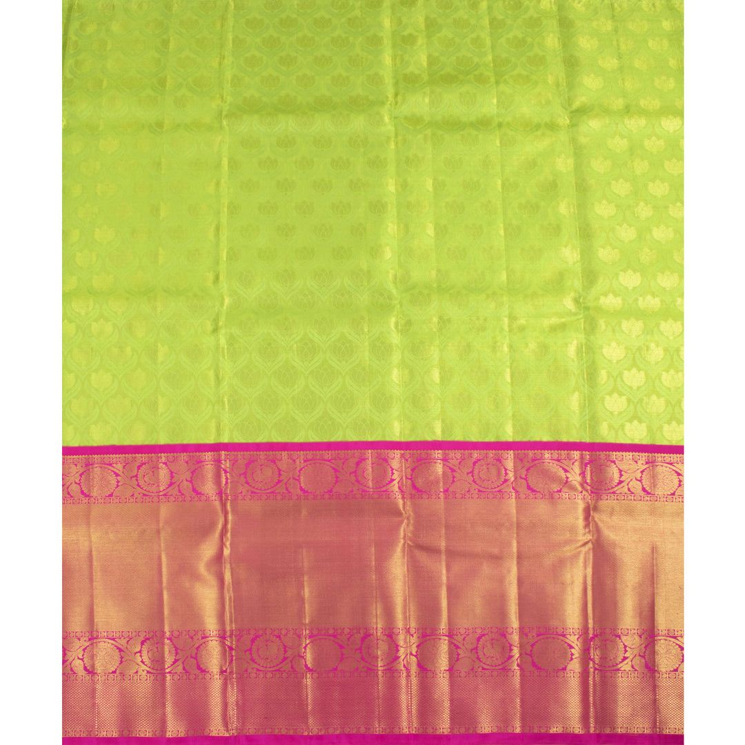 Universal Size Pure Zari Kanchi Pattu Pavadai Material 10055457