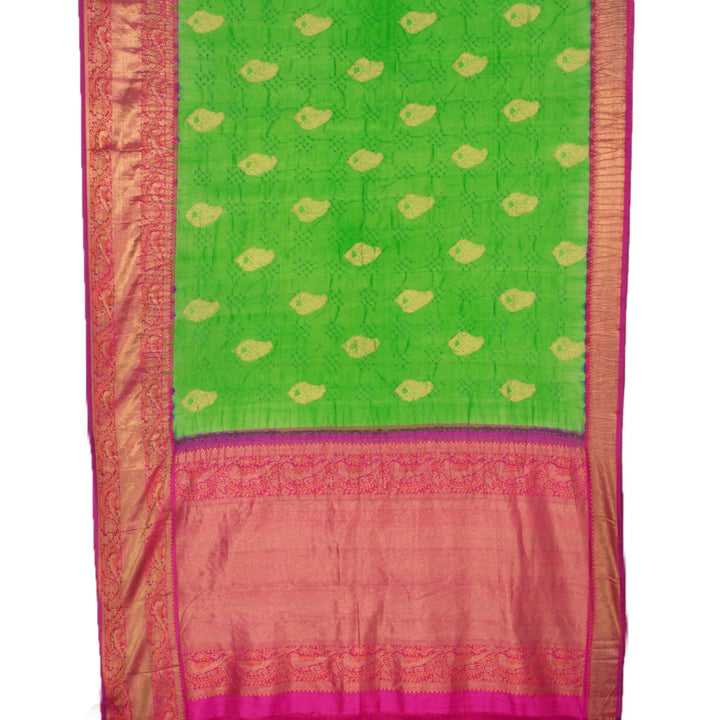 Kanjivaram Pure Zari Bandhani Silk Saree 10053800