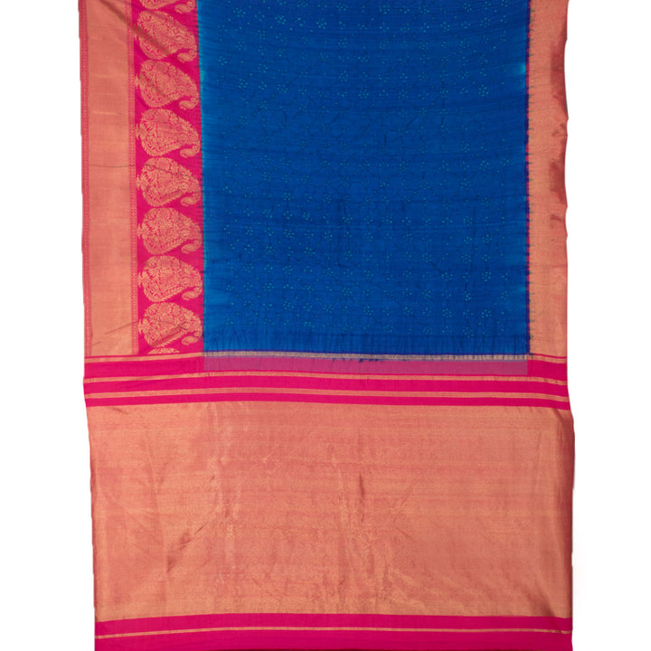 Kanjivaram Pure Zari Bandhani Silk Saree 10053808