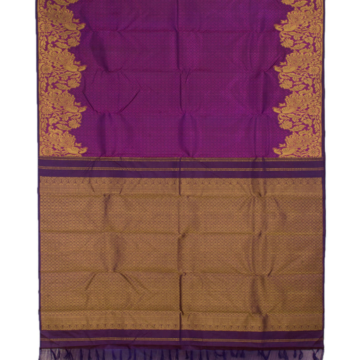 Handloom Pure Zari Jacquard Kanjivaram Silk Saree 10056124