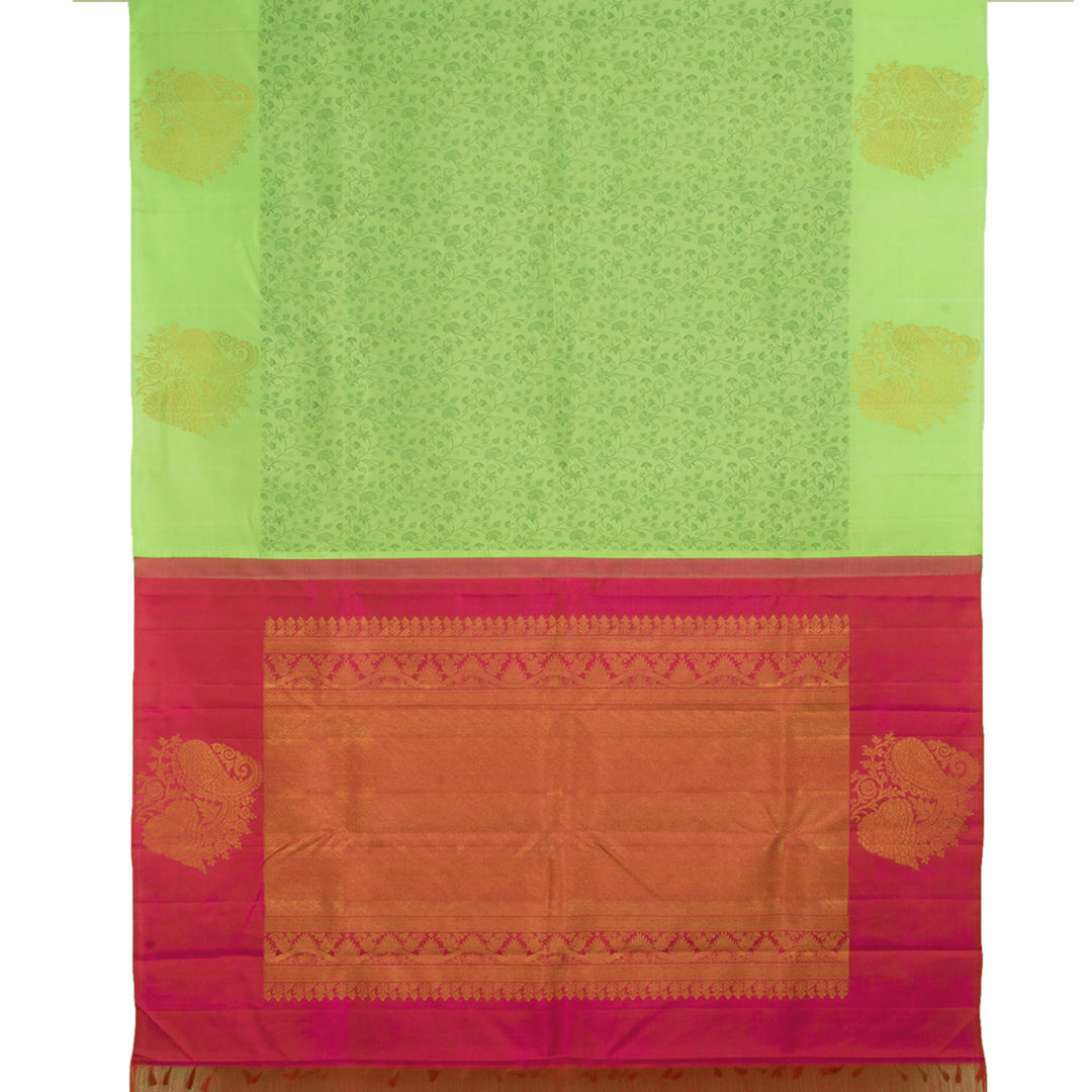 Handloom Pure Zari Jacquard Kanjivaram Silk Saree 10057031