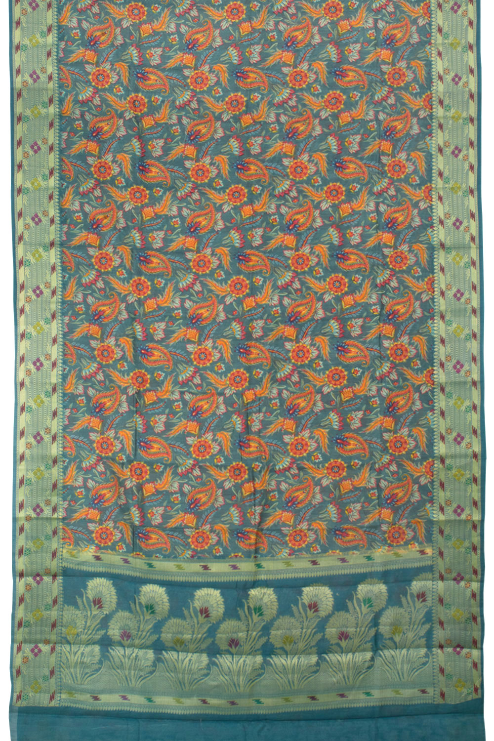 Digital Printed Pure Silk Kanjivaram Saree 10058219