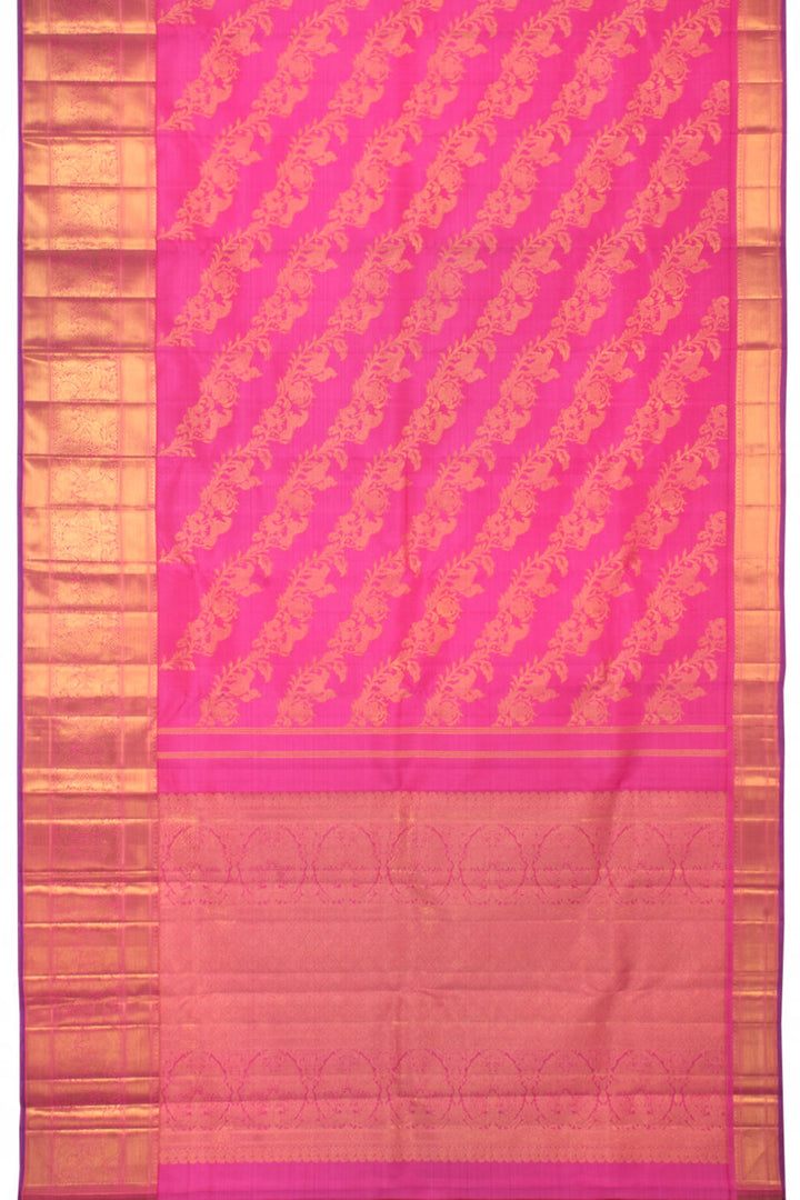 Pure Zari Bridal Jacquard Kanjivaram Silk Saree 100558718