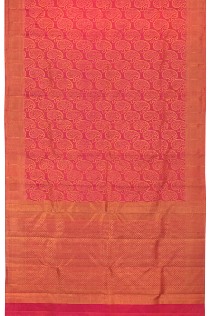 Pure Zari Bridal Jacquard Kanjivaram Silk Saree 0058720