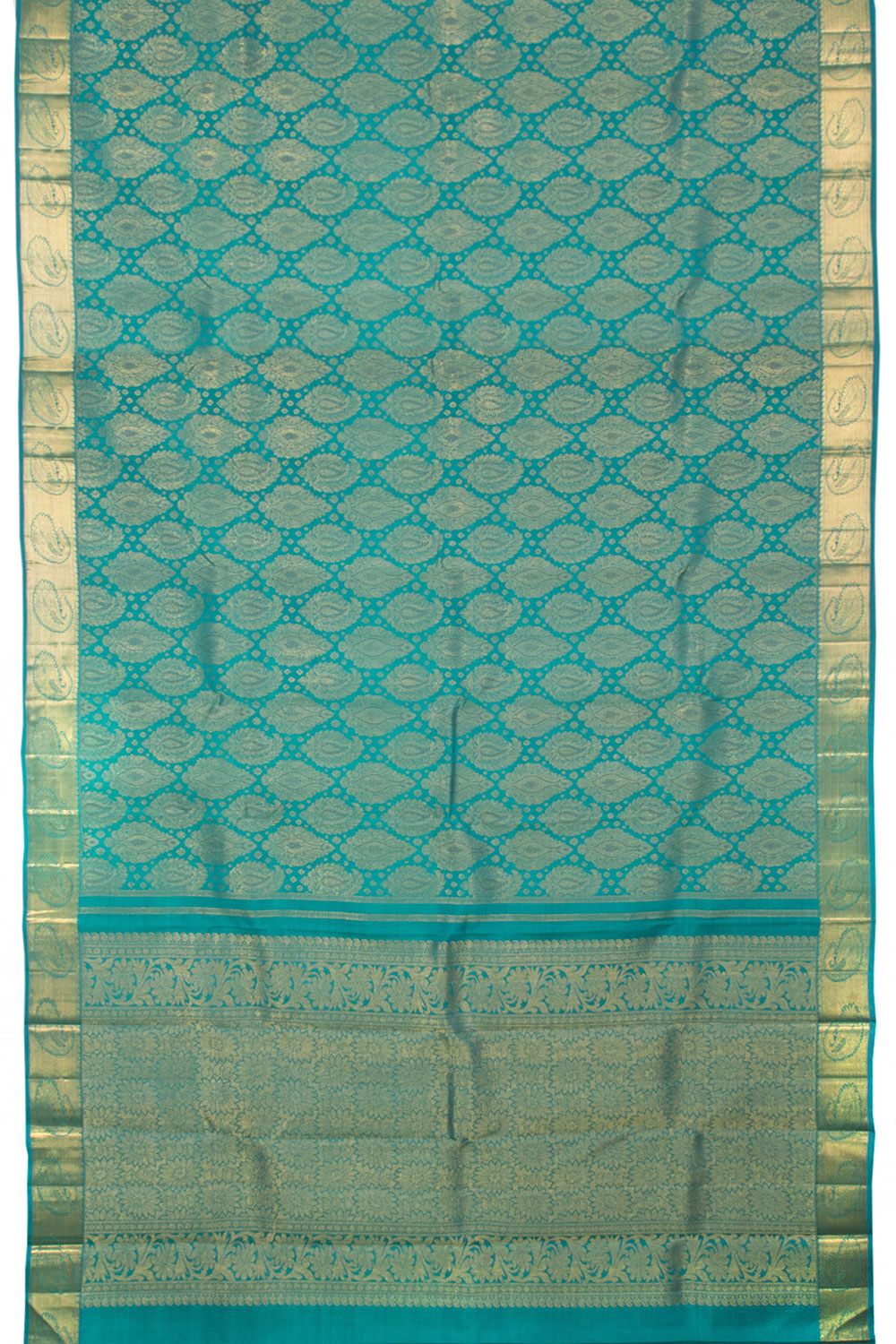 Pure Zari Bridal Jacquard Kanjivaram Silk Saree 10058721