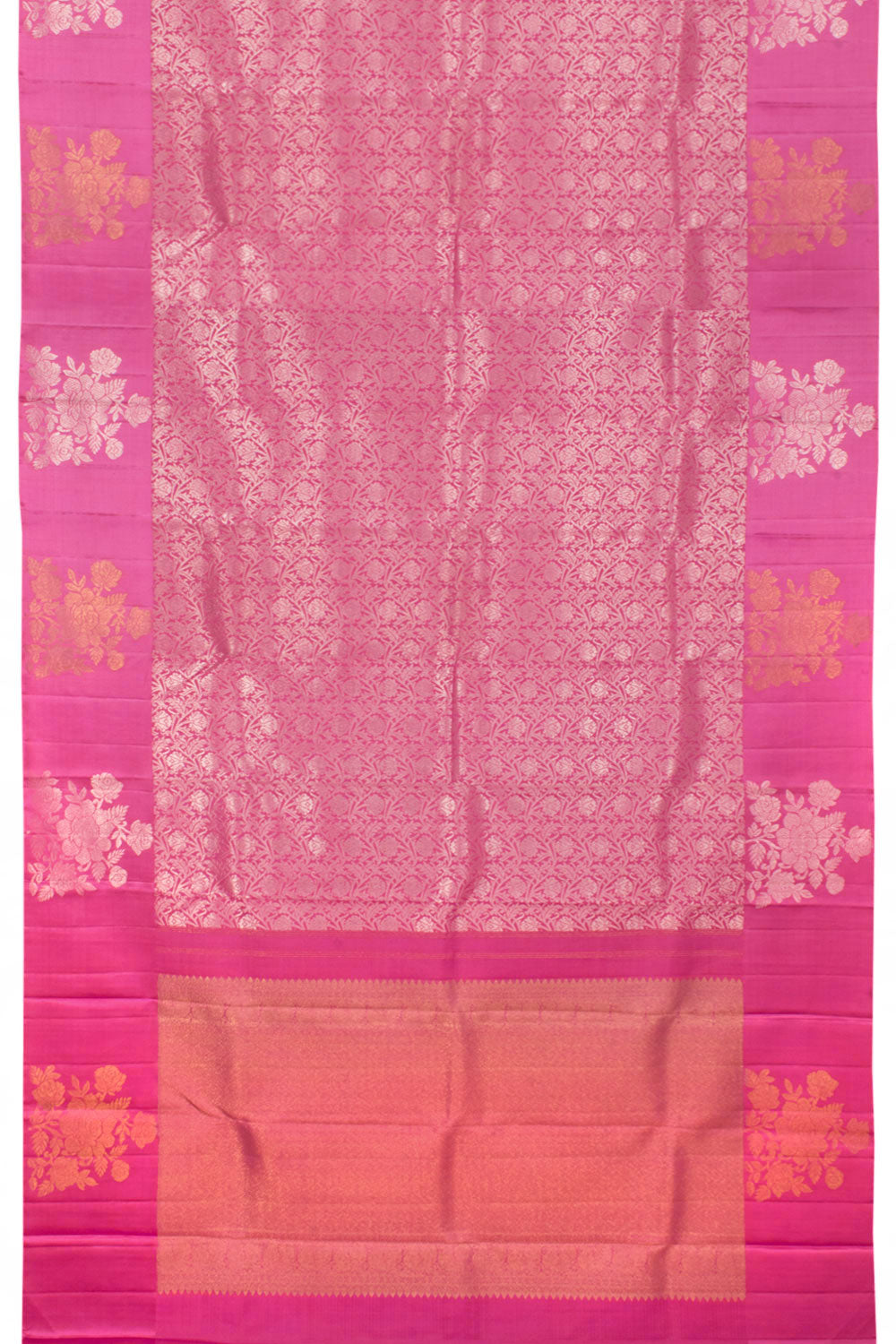 Pure Zari Bridal Jacquard Kanjivaram Silk Saree 10058727