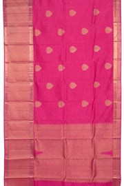 Fuschia Pink Pure Zari Kanjivaram Silk Saree 10059196