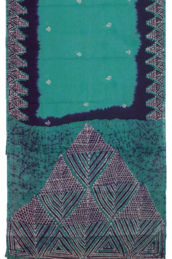 Batik Printed Cotton Saree 10058013
