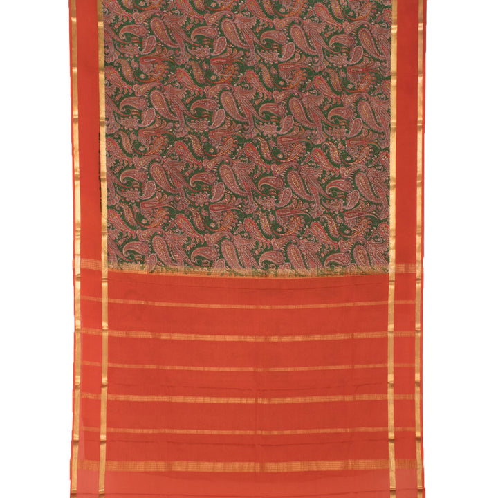 Printed Mysore Crepe Silk Saree 10055012