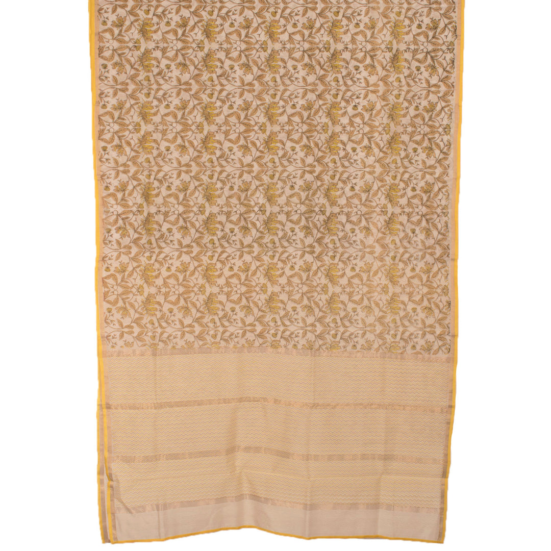 Printed Handloom Chanderi Silk Cotton Saree 10054809