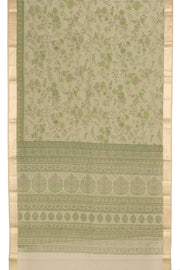 Hand Block Printed Silk Cotton Saree 10059297