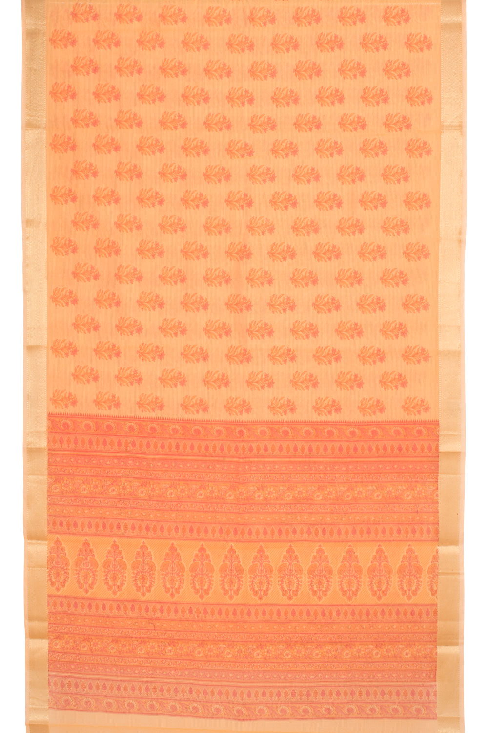 Hand Block Printed Silk Cotton Saree 10059302