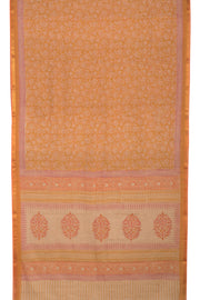 Hand Block Printed Khadi Cotton Saree 10059305