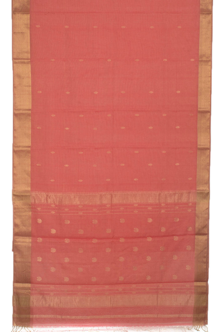 Handloom Maheshwari Silk Cotton Saree 10057874