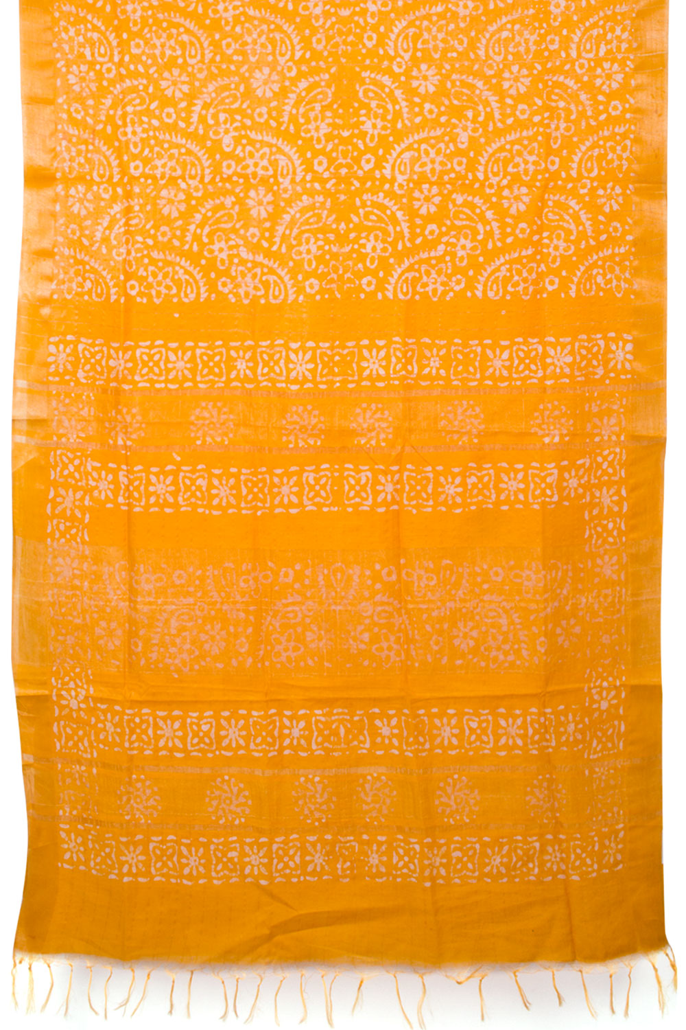 Batik Printed Linen Cotton Saree 10061907