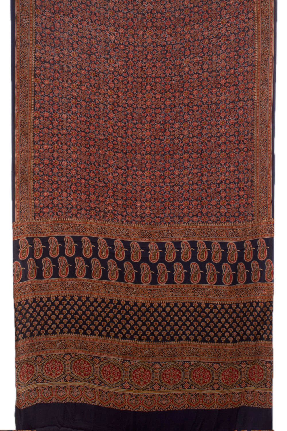 Ajrakh Printed Modal Silk Saree 10058024