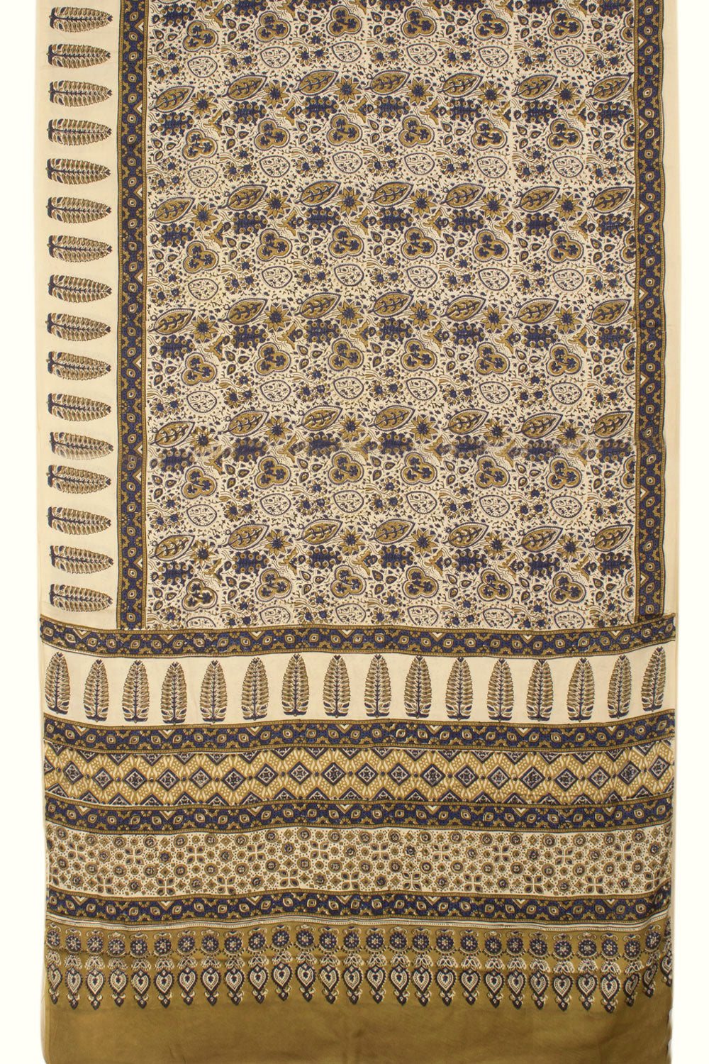 Ajrakh Printed Modal Silk Saree 10058039