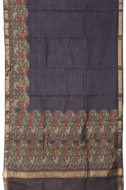 Grey Chhattisgarh Tussar Silk Saree 10056999