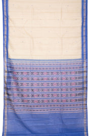 Cream Chhattisgarh Tussar Silk Saree 10059700