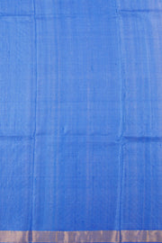 Azure Blue Chhattisgarh Tussar Silk Saree 10059704