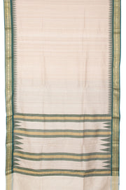 Beige Chhattisgarh Tussar Silk Saree 10059709